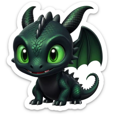 Dragon, toothless in how to train your dragon sticker