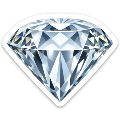 White diamond sticker