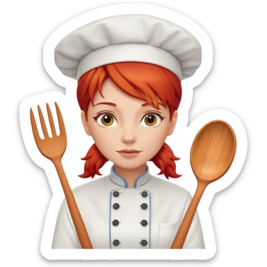 chef-mujer-cabellorojo-alta sticker