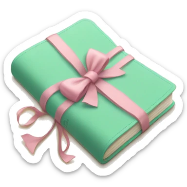 Cute journal with bow sticker