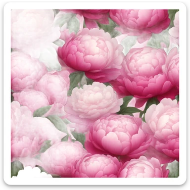Peonies sticker