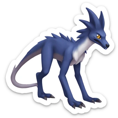 Lombax-Sergal-Vernid-Fakemon full body sticker