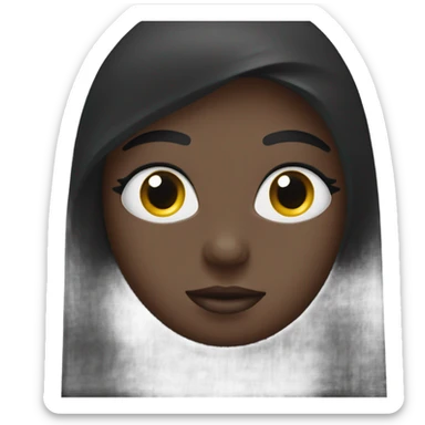 black tube of mascara sticker