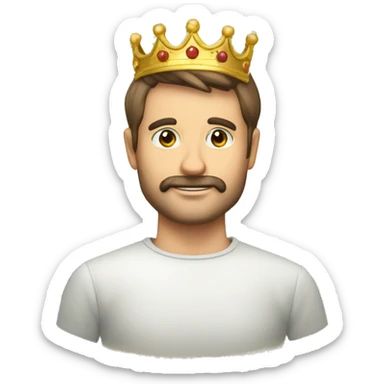 vecchio uomo con corona d'alloro sticker