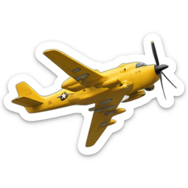 Hellcat airplane sticker