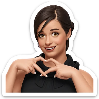 heartfelt smile of a girl sticker