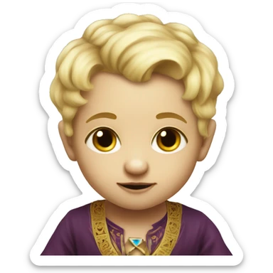 fortune-teller blonde baby boy  sticker