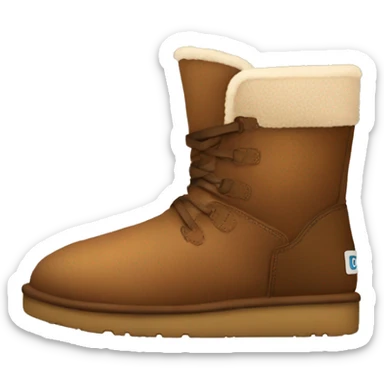 aesthetic brown uggs sticker