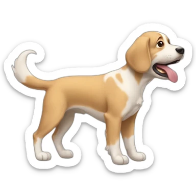Perro ladrando  sticker