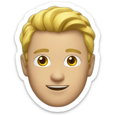 White stuntman sticker