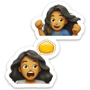 smiling while vomiting honey sticker