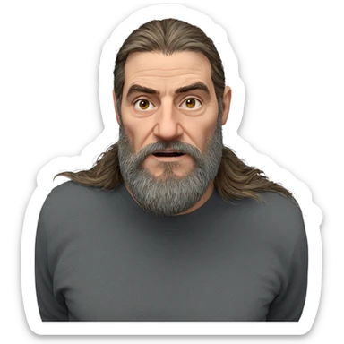 realistic portrait of a man sticker