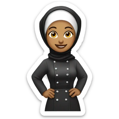 Hijabi chef  sticker