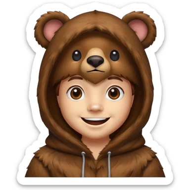  bear costume sticker