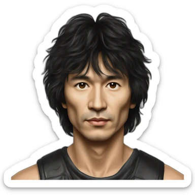 generate a text describing-the life and work of viktor tsoi, the legendary rock musician and leader of the band "kino" sticker