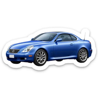 Lexus SC300 best view blue color sticker