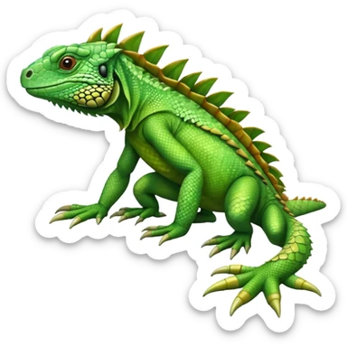 Pies de iguana sticker