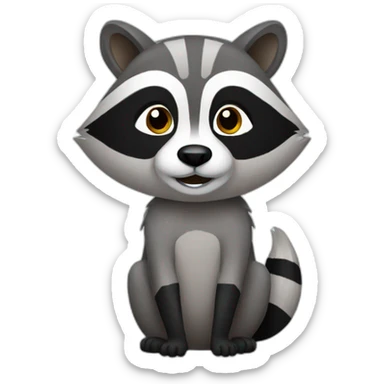 Raccoon sticker