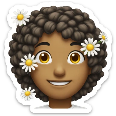 Chamomile with a smile  sticker
