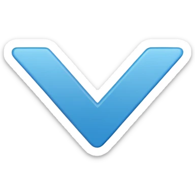 The blue check mark and the check mark itself should be in the middle without shadows.  sticker