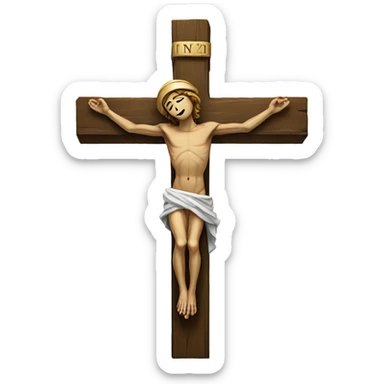 Crucifix sticker