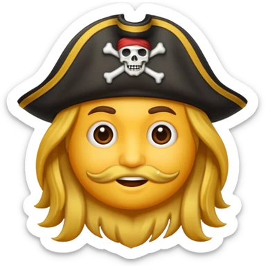 Make an emoji for pirates sticker