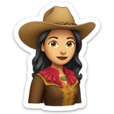 Mujer vaquera sticker