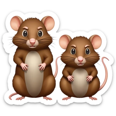 Angry rats sticker