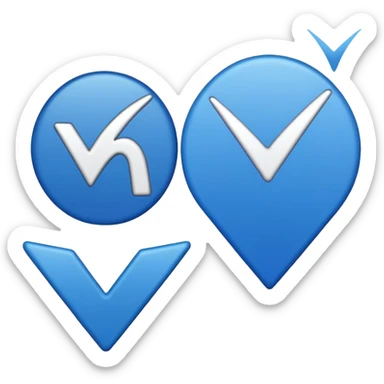 I want an meta varified blue tick emoji normal tick sticker