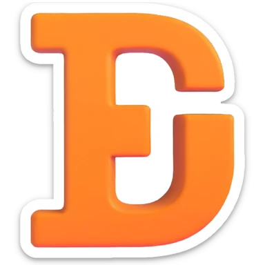 The number 2 with the letter D under it sticker