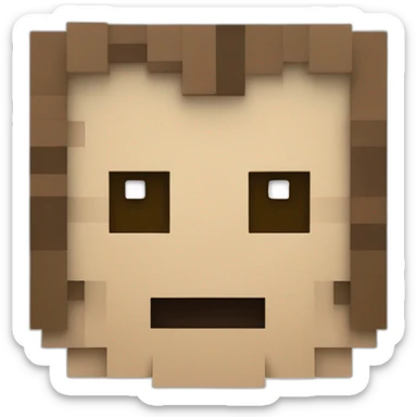minecraft logo with text piorunmc sticker