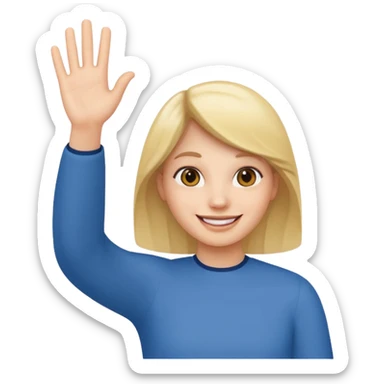 Quelqu'un qui salue sticker
