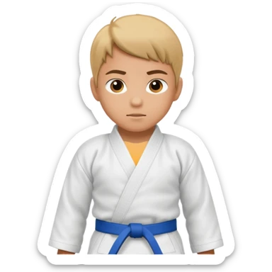 judo kid full body sticker