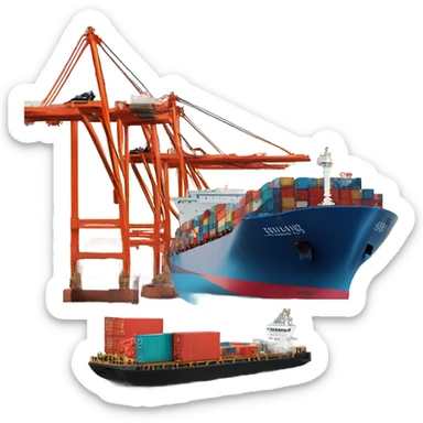 cargo ship sticker
