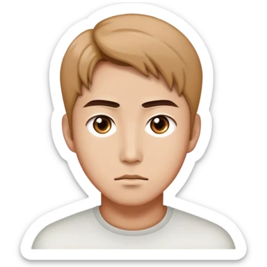 Create me sung jinwoo from solo leveling but his eyes glow white and he looks serious like episode 12 season 2 sticker