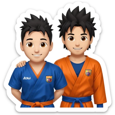Messi + Goku sticker