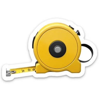 Tape measure sticker