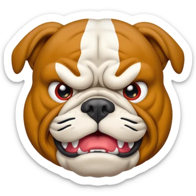 bulldogs team logo  sticker