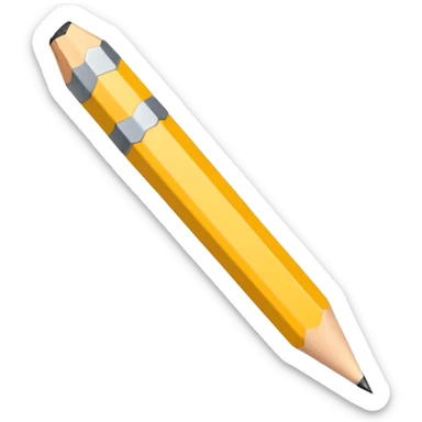 Lapiz de escribir sticker