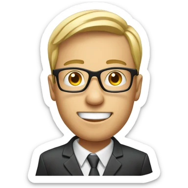 white young soccer coach with eyeglasses holding a charts sticker