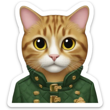 The Cat in the Gucci coat sticker