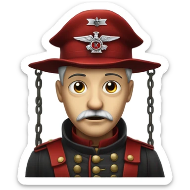 the red baron on the gallows from the game The Witcher 3 sticker