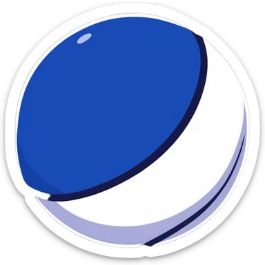 dark blue mysterious planet sticker