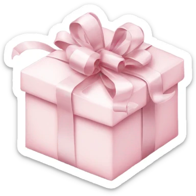 Light pink Christmas gifts under a white Christmas tree  sticker