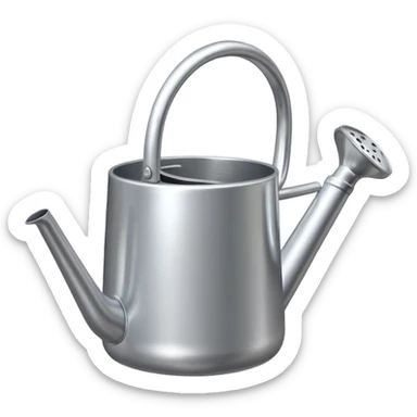 watering pot silver sticker