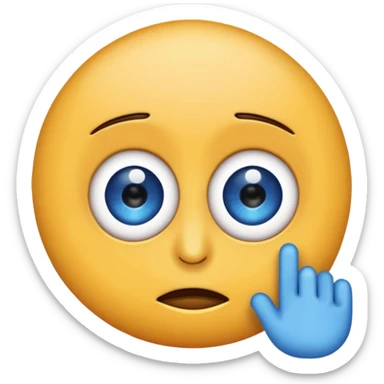 Twitching eye emoji sticker