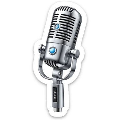 microphone for group karaoke  sticker