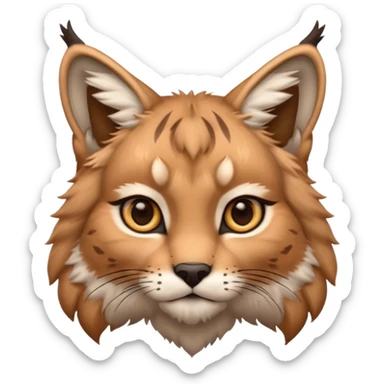Cute lynx sticker