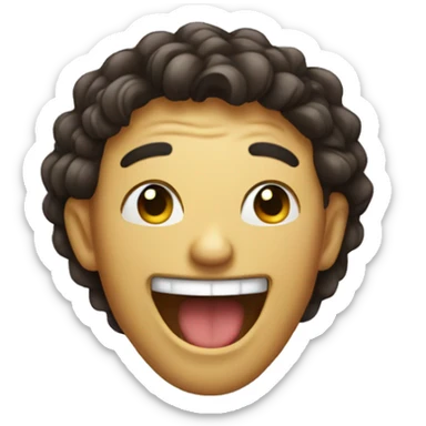 Face laughing so hard  sticker