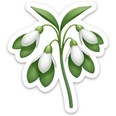 Snowdrop sticker